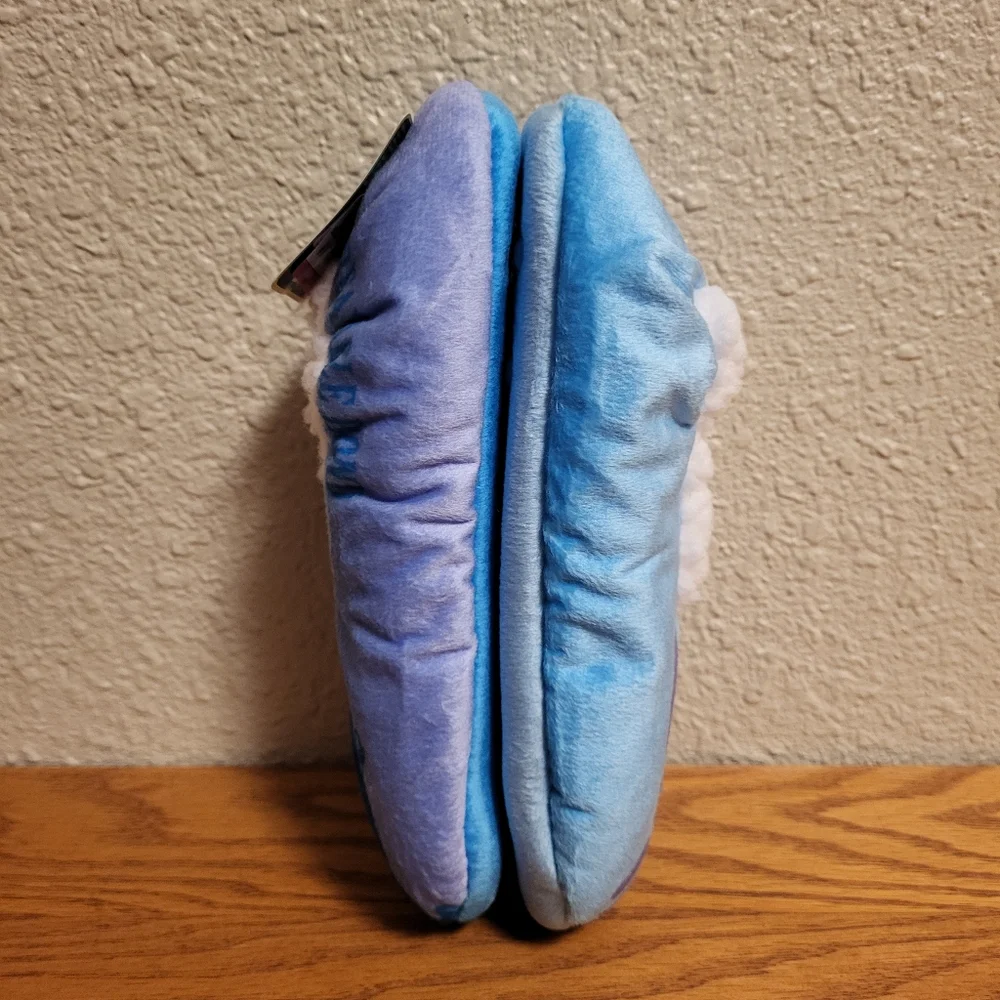 NWT Wicked Purple & Blue Slipper Socks Shoe Size: 13 - 4, Size: M/L